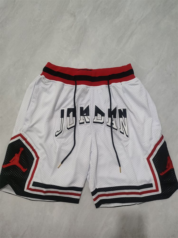 2025 Men NBA Jordan Shorts White style 3->more jerseys->NBA Jersey